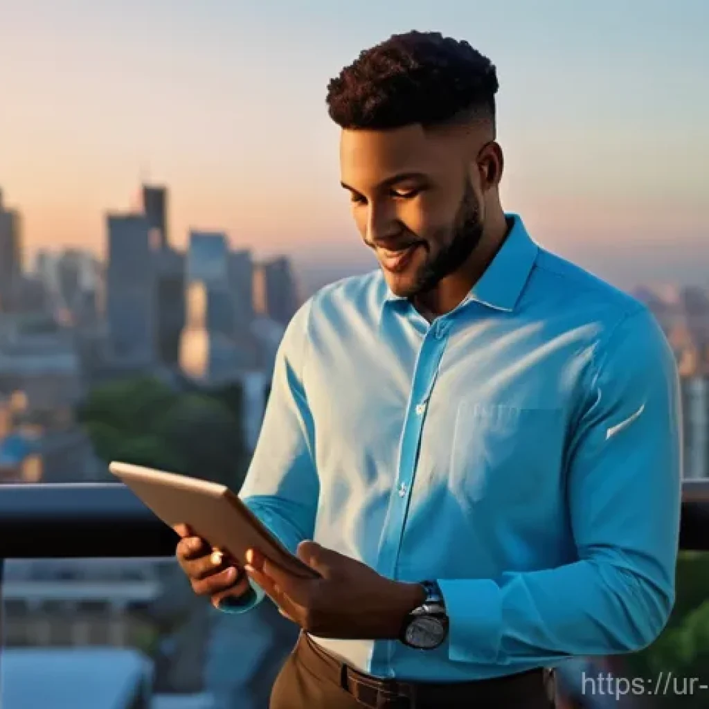 클라우드 기반 파일 관리 활용법 - **Prompt 1: Ubiquitous Access and Freedom**
    A young professional, casually dressed in a neat shi...